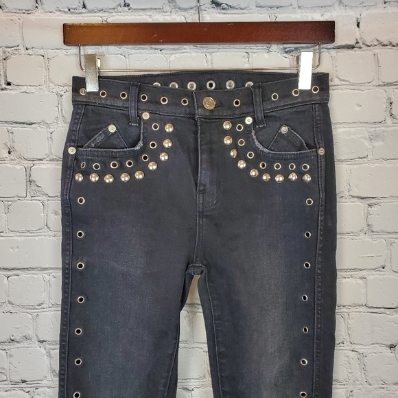 CURRENT Elliott Skinny Stiletto Jeans With Studs - Picture 9 of 13